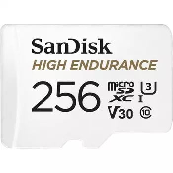 Карта памяти SanDisk microSDHC with Adapter 256Gb High Endurance (SDSQQNR-256G-GN6IA)