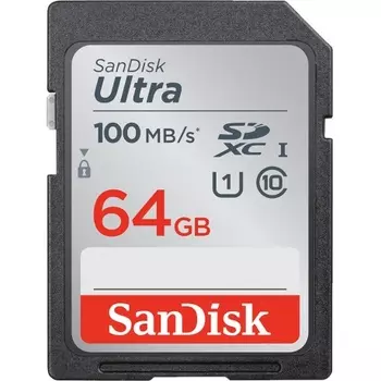 Карта памяти SanDisk SDXC UHS-I 64GB SDSDUNR-064G-GN3IN