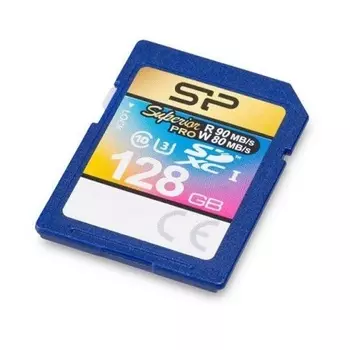 Карта памяти SD 128GB Silicon Power Superior Pro SDXC Class 10 UHS-I U3 (SP128GBSDXCU3V10)