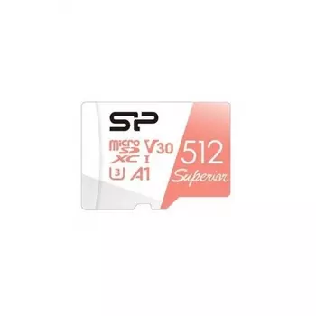 Карта памяти Silicon Power Superior A1 MicroSDXC 512Gb Class 10 (SP512GBSTXDV3V20SP) + адаптером SD