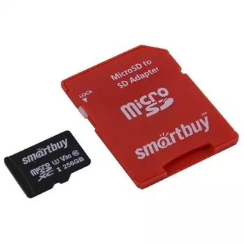 Карта памяти SmartBuy micro SDXC 256Gb Pro UHS-I U3 + ADP (90/70 Mb/s)