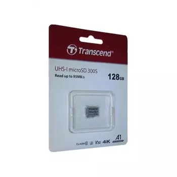 Карта памяти Transcend 128Gb 300S SDXC UHS-I U3 V30 (95/45 MB/s)