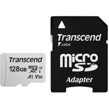 Карта памяти Transcend 128GB UHS-I U3A1 microSD with Adapter