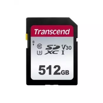 Карта памяти Transcend 512Gb 300S SDXC UHS-I U3 V30 (95/45 MB/s)