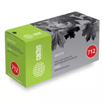 Картридж Cactus CS-C712S для Canon LBP-3010/3020, черный