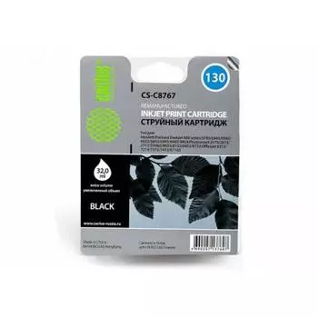 Картридж Cactus CS-C8767 №130 для HP DJ 5740/5743/5745/5748/5793/5940/5943/6540/6540d/6540dt/6543/6543d/6620/6623/6840/6843/6940/6940d, черный
