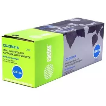 Картридж Cactus CS-CE411A для HP LJ Pro 300/M351/M451/M375, голубой
