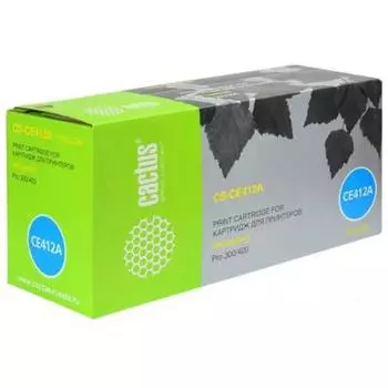 Картридж Cactus CS-CE412A для HP CLJ Pro 300/400/M351, желтый