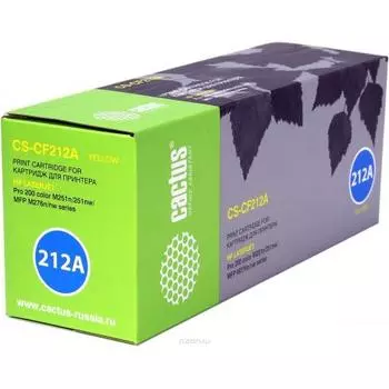 Картридж Cactus CS-CF212A для HP LJ Pro 200 M251/M276, желтый