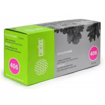 Картридж Cactus CS-CLT-K406S для Samsung CLP-360/365/CLX-3300/3305, черный