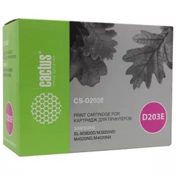 Картридж Cactus CS-D203E для Samsung SL-M3820D/M3820ND/M4020ND/M4020NX, черный
