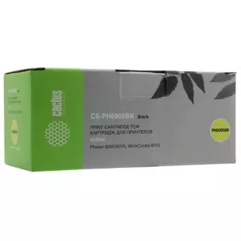 Картридж Cactus CS-PH6000BK (106R01634) для Xerox Phaser 6000/6010, черный