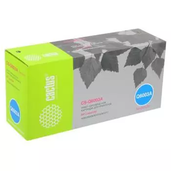 Картридж Cactus CS-Q6003A для HP CLJ 1600/2600N/M1015/M1017, пурпурный