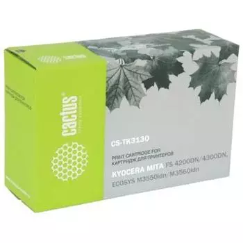 Картридж Cactus CS-TK3130 для Kyocera Mita FS 4200/4300/4200DN/4300DN/M3550idn Ecosys/60idn, черный