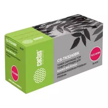 Картридж Cactus CS-TK5240BK для Kyocera Ecosys M5526cdn/M5526cdw/P5026cdn/P5026cdw, черный