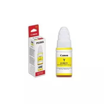 Картридж Canon GI-490Y (0666C001) для Canon Pixma G1400/2400/3400, желтый