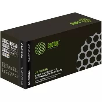 Картридж лазерный Cactus CS-C056BK 056BK черный (10000стр.) для Canon i-SENSYS LBP325x/MF542x/MF543x