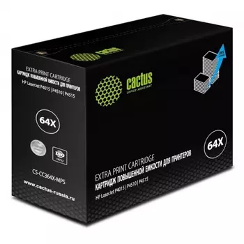 Картридж лазерный Cactus CS-CC364X-MPS черный (30000стр.) для HP LJ P4015/P4515
