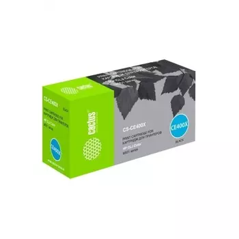 Картридж лазерный Cactus CS-CE400X черный (11000стр.) для HP LJ M551