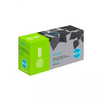 Картридж лазерный Cactus CS-CE401A голубой (6000стр.) для HP CLJ M551