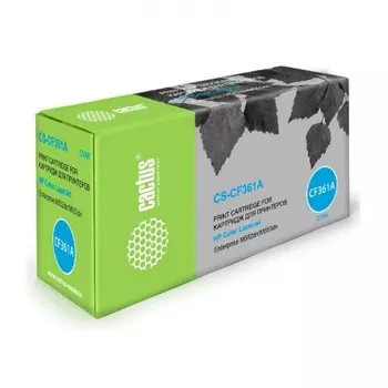 Картридж лазерный Cactus CS-CF361A голубой (5000стр.) для HP CLJ M552dn/M553dn/M553N/M553x