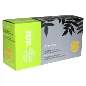 Картридж лазерный Cactus CS-PH3260X 106R02782 черный (6000стр.) для Xerox Ph 3052/3052NI/3260