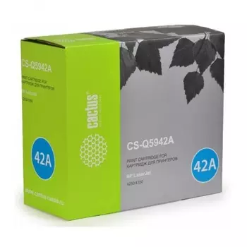 Картридж лазерный Cactus CS-Q5942A черный (10000стр.) для HP LJ 4250/4350