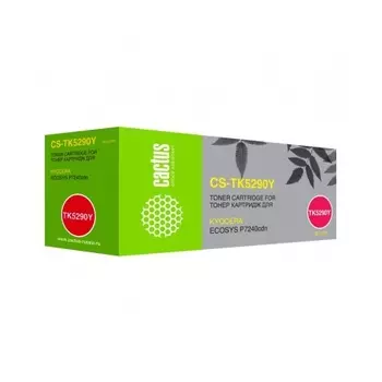 Картридж лазерный Cactus CS-TK5290Y желтый (13000стр.) для Kyocera Ecosys P7240cdn