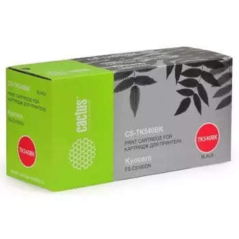 Картридж лазерный Cactus CS-TK540Bk черный (5000стр.) для Kyocera FS-C5100DN