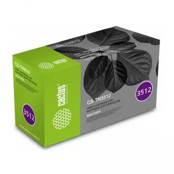 Картридж лазерный Cactus CS-TN3512 черный (12000стр.) для Brother DCP L6600DWHL/L6250DNHL/L6300DWHL/L6400DWHL/L6400DWTMFC/L6800DWMFC/L6800DWTMFC/L6900DWMFC/L6900DWT