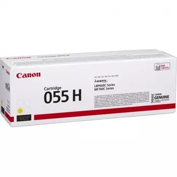 Картридж лазерный Canon 055 H Y 3017C002 желтый (5900стр.) для Canon MF645Cx/MF643Cdw/MF641Cw/LBP623Cdw/621Cw