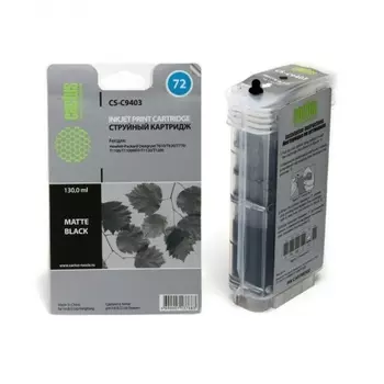 Картридж струйный Cactus CS-C9403 №72 фото черный матовый для HP DJ T610/T620/T770/T1100/T1100MFP/T1120/T1200 (130мл)