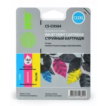 Картридж струйный Cactus CS-CH564 многоцветный для №122XL DeskJet 1050/2050/2050s (18ml)