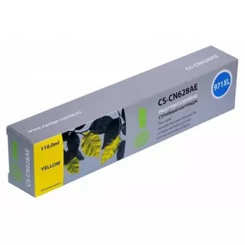 Картридж струйный Cactus CS-CN628AE №971XL желтый для HP DJ Pro X476dw/X576dw/X451dw (113мл)