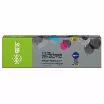 Картридж струйный Cactus CS-EPT9444 T9444 желтый (45мл) для Epson WorkForce WF-C5290DW/WF-C5790DW
