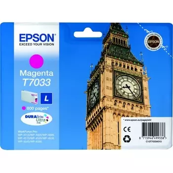 Картридж струйный Epson C13T70334010 пурпурный (800стр.) для Epson WF Pro WP-4015DN/4025DW/4095DN/4515DN/4525DNF/4535DWF/4595DNF