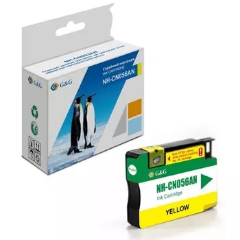 Картридж струйный G&G NH-CN056AN №933L желтый (14мл) для HP Officejet 6100/6600/6700/7110/7510