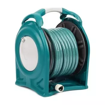Катушка со шлангом в комплекте RACO корпус из высокопрочного пластика, шланг 25 м х 1/2?, поливочный набор 4 предмета (4260-55/590)