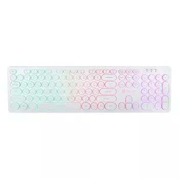 Клавиатура Oklick 420MRL белый