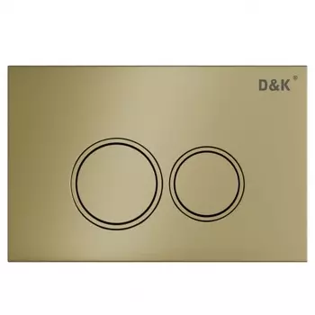 Клавиша смыва D&K Bayern глянцевое золото (арт.инсталл DI8050127) (DB1529007)