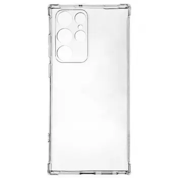 Клип-кейс PERO силикон для Samsung S22 Ultra прозрачный усиленный