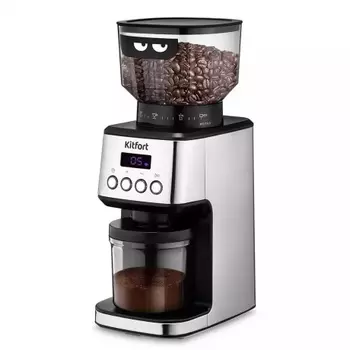 Кофемолка Kitfort КТ-790 180Вт нержавеющая сталь/черный