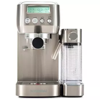 Кофеварка рожковая Hyundai HEM-9999 1350Вт серебристый