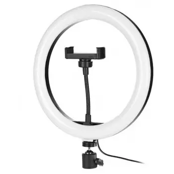 Кольцевая лампа Red Line RL-2 напольная 26 см (крепление держатель смартфона, напольный штатив)