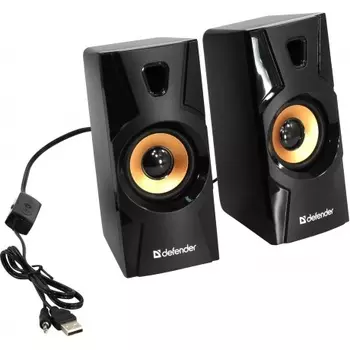 Колонки Defender 2.0 Aurora S8 USB 8 Вт черный (65408)