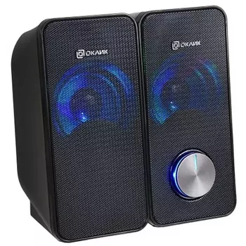 Колонки Oklick OK-122 2.0 черный 4Вт