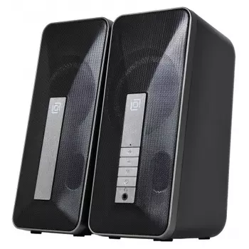 Колонки Oklick OK-130 2.0 черный 20Вт BT
