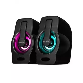 Колонки Sven 255 2.0 черный 6Вт
