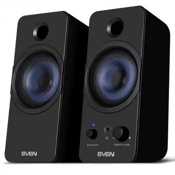 Колонки SVEN 431 2.0 чёрные USB, 2x3 Вт(RMS), Bluetooth