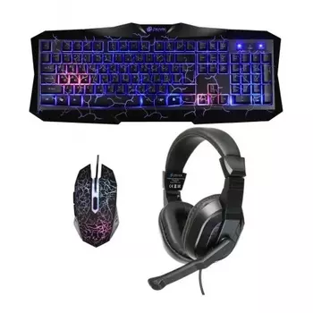 Комлект Oklick HS-HKM100G Imperial черный